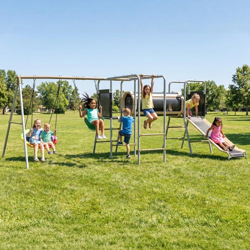 Heavy duty metal swing set - duty,