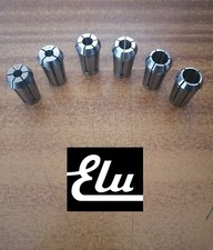 ELU Router Collet Set of 6 Collets (6mm, 8mm,12mm, 1/4", 3/8",1/2")