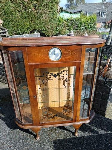 Vintage glass cabinet - vintage,