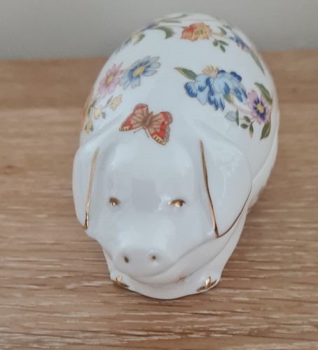 Aynsley bone china pig - aynsley,