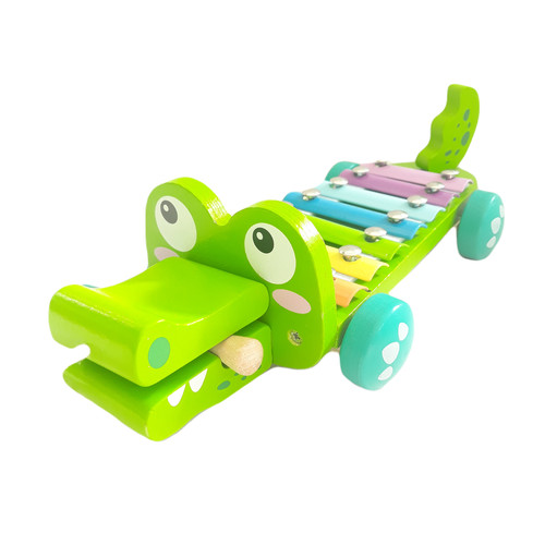 Wooden crocodile pull along - wooden,