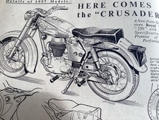 ROYAL ENFIELD  CRUSADER 250 GENUINE  PERIOD 1956 MOTORCYCLE ARTICLE