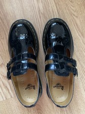 DOC MARTEN  Patent Leather Air Wair Mary Jane Shoes Size 6-Black. Worn Once Only