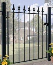 Salva Spear Top Garden Gate fits 762mm - 1067mm GAPs Wrought Iron Style Metal