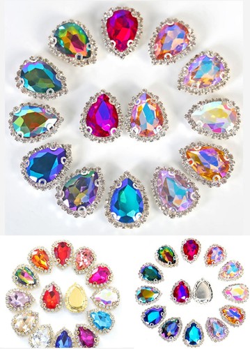 Pieces large tear drop - 3, x