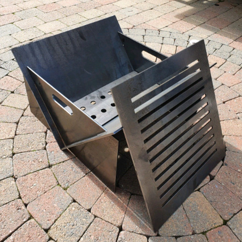 Fire pit grill - grill, collapsible