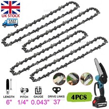 4PCS 6" Chain Saw Chain For