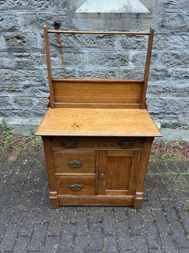 1930 oak washstand chest - oak, /