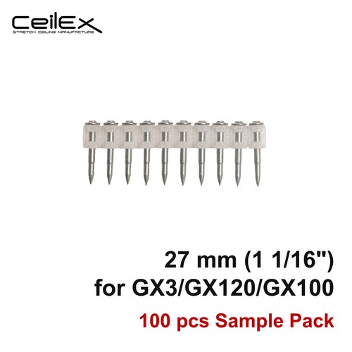 100x collated concrete nails - collated,