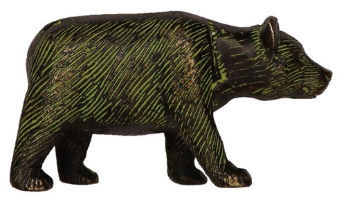 Bear shape figurine - bear, brass