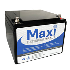 MAXIPOWER 12V 26AH/24AH  27 HOLE DEEP CYCLE BATTERY for ALL ELECTRIC GOLF CARTS