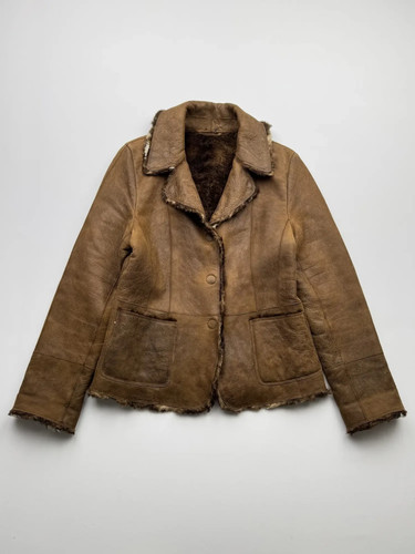 Vintage real sheepskin jacket - vintage,