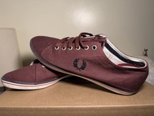 Fred Perry Burgundy Canvas