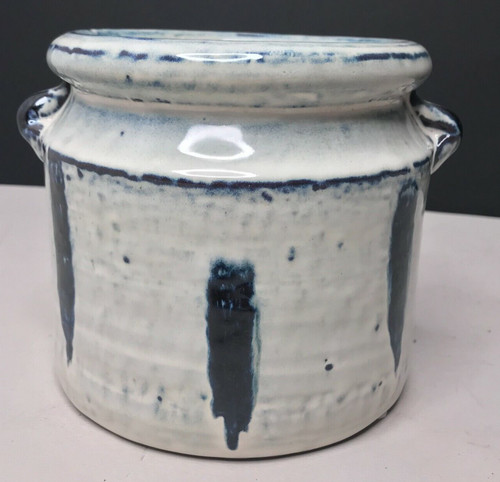 Zebra jar glazed ceramic - glazed,