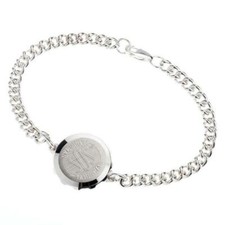 SOS Talisman Gents Sterling Silver Bracelet