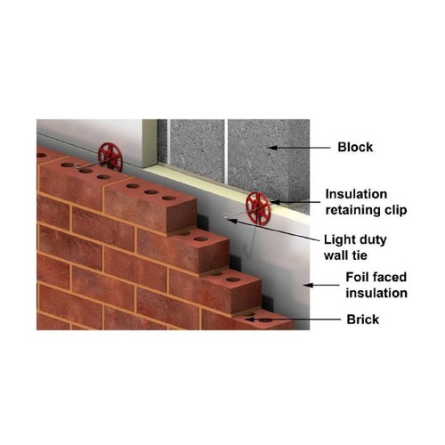 Insulation retaining discs - insulation,