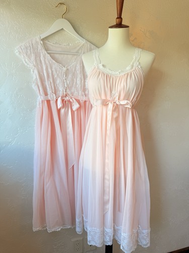 Vintage 1950s pink nylon - pink,