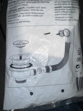 Cooke & Lewis 1 bowl Pack D waste kit & overflow Kitchen Sink Bowl And Overflow