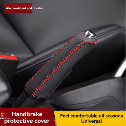 Faux leather handbrake - faux, cover