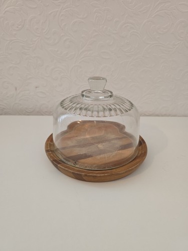 Wooden cheese board with glass - cheese,