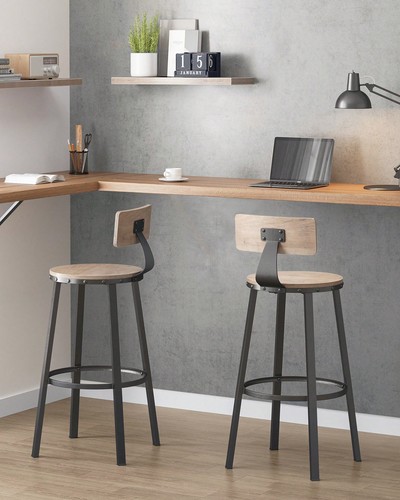 Set industrial bar - industrial, stools