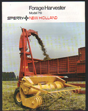 New Holland "Model 719" Trailed Forage Harvester Brochure Leaflet