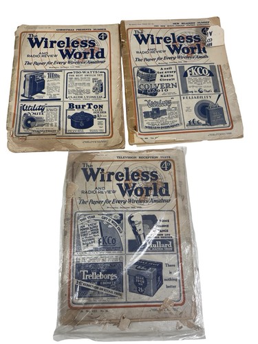 Rare 1929 1931 wireless - 3x,