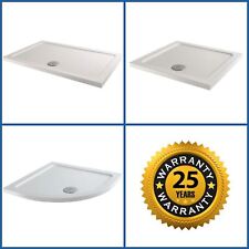 Shower Tray Enclosure Slimline Square Rectangle Quadrant Wet Room FREE Waste
