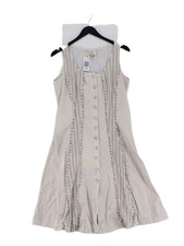 Out of Xile A-Line Midi Dress UK14 in Cream