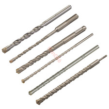 SDS Plus Masonry Hammer Drill Bits 6 - 32mm Cross Head X TCT Concrete Brick Wall