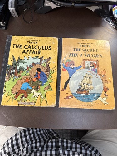 Vintage tintin lot two true - two,