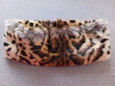 Faux Fur Head Warmer Animal Print One Size Moira C 'Scarflace'