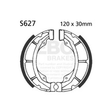 Set of 2 rear brake jaws
