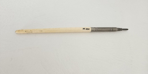 Vintage pencil bone and nickel - bone,