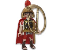 PLAYMOBIL ROMAN FIGURE WITH HORN CUSTOM CENTURION ROMANS SOLDIER ROME EQUITE