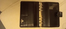 Launer filo fax organiser . 1988  Black leather
