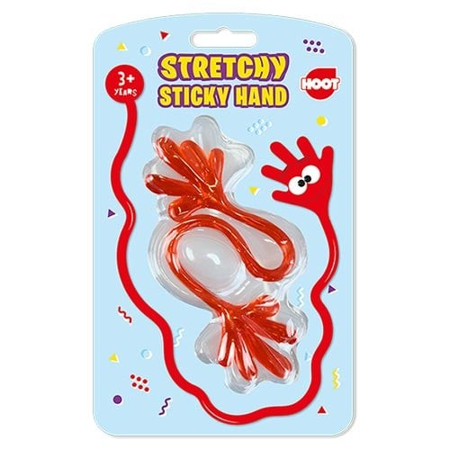 Stretchy sticky slimy hand toy - sticky,