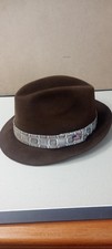 Stetson Fedora Hat Brown With Custom Hat Band