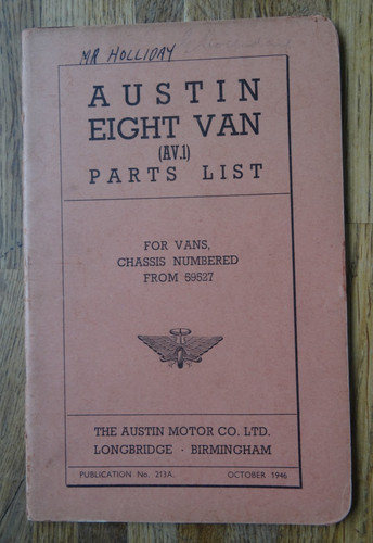 Austin eight van - eight, av.1)