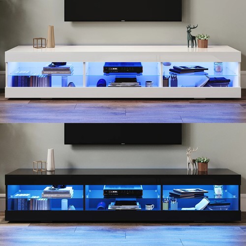 180cm white black led high - 180cm,