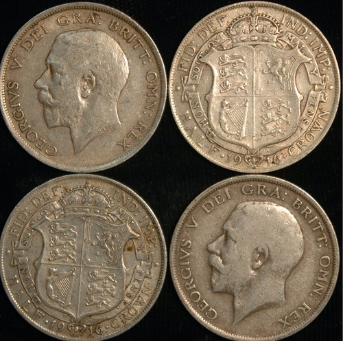 Halfcrown 1911 1936 george - ,
