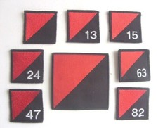 13 AIR ASSAULT SUPPORT REGT RLC - AIRBORNE FORCES TRF DZ  HAT / HELMET BADGE  UK