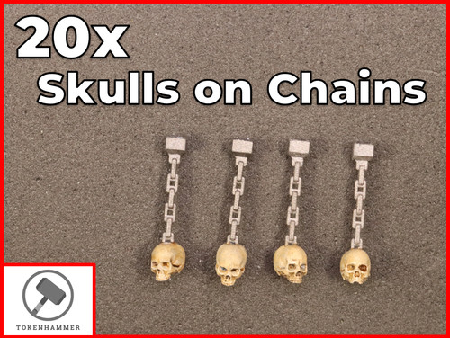 20x skulls chains scenery - 20x,