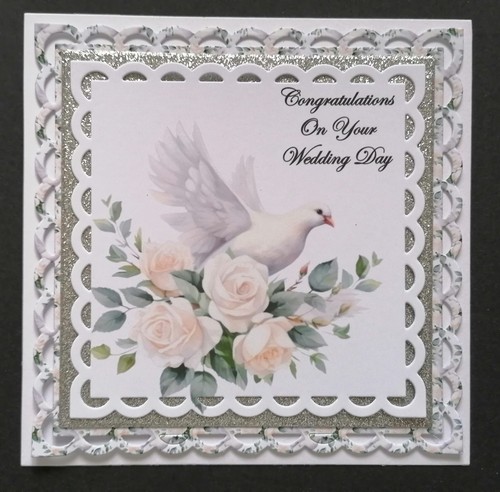 Card making topper - card,