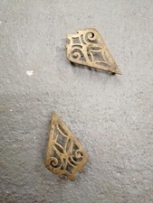 two brass iron stands