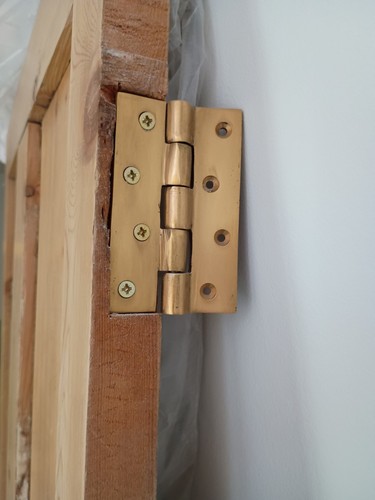 Antique bronze door - door, hinges