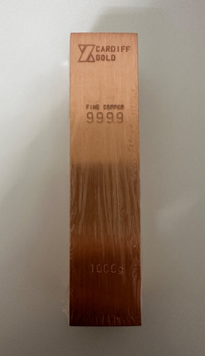 Cardiff gold 1kg copper bar - copper, 1