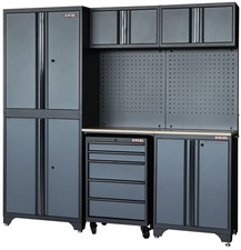Excel 7-Piece Garage Storage Cabinet System with Worktop