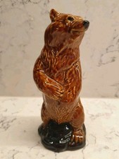 Beneagles whisky bear miniature with stopper Peter Thomson  Wade 1981- empty! 5"