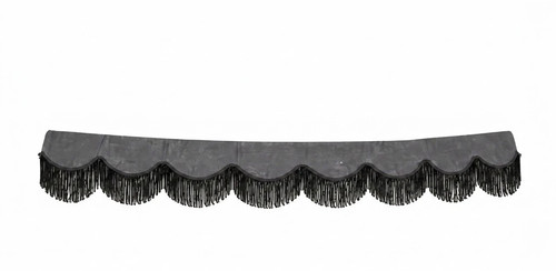 Grey plush dutch style - plush, curtain